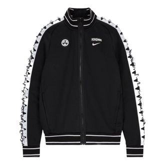 Nike Mens Nike x ACRONYM Crossover Contrasting Colors Sleeve Stand Collar Woven Sports Jacket Us Edition Black CU0469-010