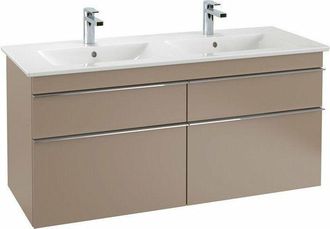 Villeroy & Boch Villeroy&boch - Mueble De Ba&ntilde;o, 1253 X 590 X 502 Mm, Modelo Suspendido, En Madera Blanca Mate