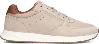 Tommy Hilfiger Schoenen, Heren, Beige, 44 EU, Su&egrave;de, Premium Suede Hybrid Heren Sneakers