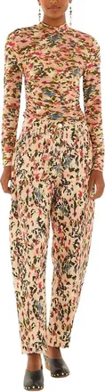 Farm Rio Farm Rio Tiny Flowers Pink Canvas Ballon Pant