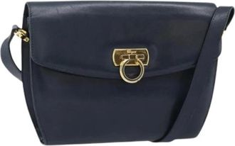 Ferragamo Pre-owned Shoulder Bag - Dames - Vintage Schoudertas - Blauw - ONE Size - Vintage