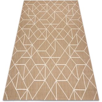 RugsX Rugsx - Alfombra Flat 48959265 Geom&eacute;trica Hilo Beige Natural Beige 200x290 Cm