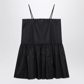 Prada Black mini dress in Re-Nylon and lace
