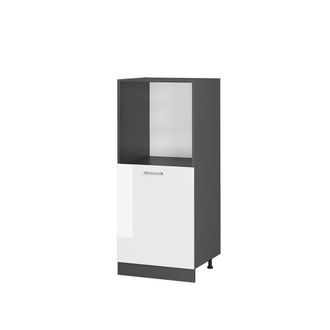 Vicco Armario Para Horno Empotrado R-line, Blanco Alto Brillo, 60 Cm