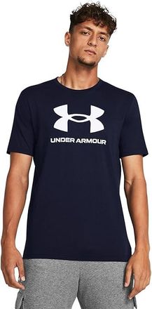Under Armour Sportstyle Logo Short Sleeve T-Shirt Mens Clothing Academy/White : 2XL, Polyester