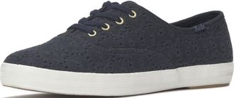 Keds Womens Champion Canvas Lace Up Fashion Sneaker, Navy Crochet, 9 UK