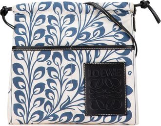 Loewe Pre-owned LOEWE Anagram Canvas Drawstring Crossbody 691941