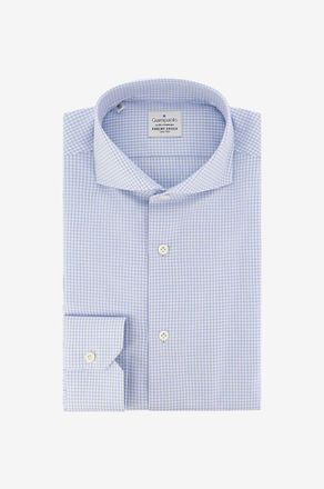 Giampaolo Fein kariertes Langarm-Hemd