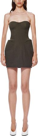 Misha Collection The Delta Suiting Wool-Blend Mini Dress