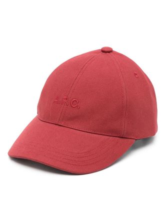 A.P.C. Charlie logo-embroidered baseball hat - men - Cotton/Polyester/Cotton - 56