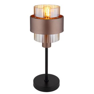 Globo Lighting L&aacute;mpara De Mesa - Milley - Bronce - Vidrio - &Oslash; 19cm - E27