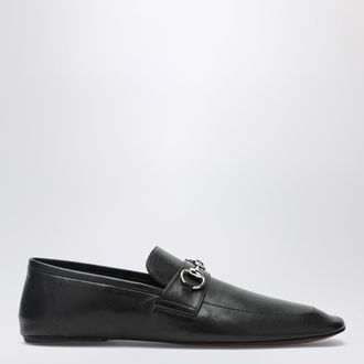 Gucci Mocassino con morsetto in pelle nera