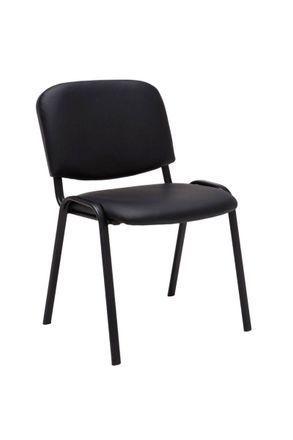 Regalos Miguel Sillas De Escritorio - Pack 4 Sillas Ofis Polipiel - Negro