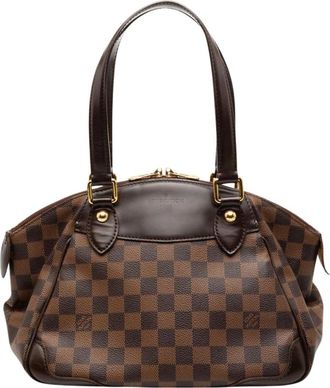 Louis Vuitton Pre-owned Handbags, female, Brown, Size: ONE SIZE Pre-owned Damier Ebene Speedy Satchel