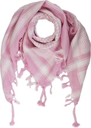 Freak Scene Kufiya pink white 40x40 inch Shemagh Arafat scarf Palestinian PLO Pali-scarf 100% cotton