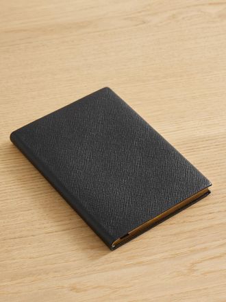 Smythson Taccuino In Pelle Testurizzata Panama Soho - Nero