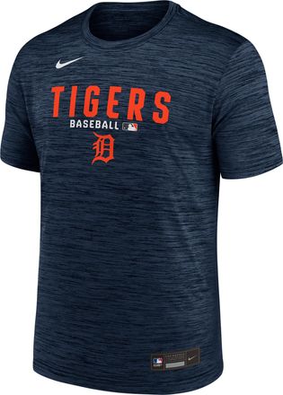 Nike Detroit Tigers Authentic Collection Nike Mens Dri-FIT MLB T-Shirt in Blue | 02ER4FADG-RMG