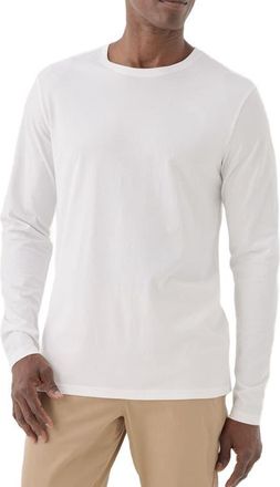 Pact Organic Softspun Long Sleeve Tee in White at Nordstrom, Size Xx-Large