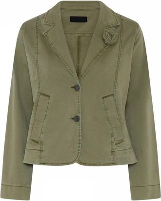 C.Ro Blazer - Dames - Blazers - Groen - S - Leer - Jassen