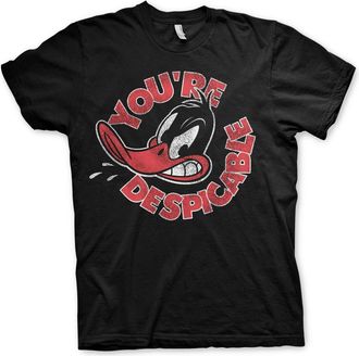 Hybris Official Compatible Looney Tunes Daffy Duck - Youre Despicable Men Women Unisex Top T Shirt-S Black