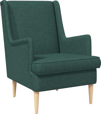 vidaXL Sill&oacute;n Verde Oscuro Tela Vidaxl