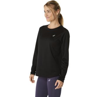 Asics Laufshirt ASICS ASICS CORE LS TOP, Damen, Gr. S (36/38), schwarz (performance schwarz), Obermaterial: 100% Polyester, Shirts Laufshirt, lang&auml;rmlig, mi