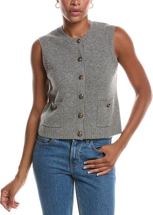 Autumn Cashmere Button Front Cashmere Vest