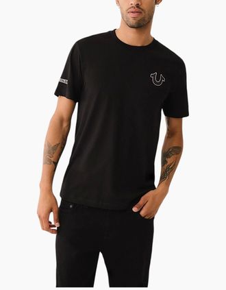 True Religion Mens True Religion 7000034 Mens T Shirts - Black - Size: 38