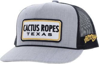 Hooey Cactus Ropes Trucker Cap In Grey/charcoal