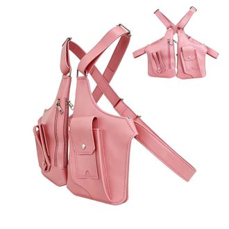 Generic Double Shoulder Armpit Bag for Men,Adjustable Trendy Anti-Theft Sling Purse,Double Shoulder Bag for Men - for Travel Work Passport School Money Runnin