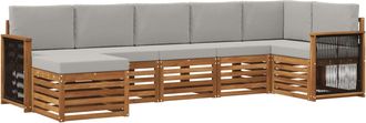 vidaXL Conjunto De Sof&aacute;s De Exterior 6 Uds. Vidaxl