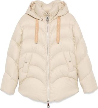 Khrisjoy Hug Puffer Jacket - Dames - Gewatteerde jassen - Beige - 2XS - Polyester - Jassen