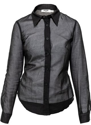 Moschino Moschino jeans doorschijnend katoenen shirt - jaren 10
