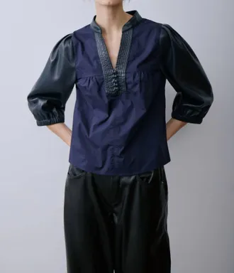 M&eacute;lissa Nepton Rocha Blouse In Dark Navy