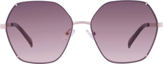 Guess Smoke Gradient Geometric Ladies Sunglasses GF6168 28B 58