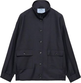 Prada Giacca in mohair - Blu