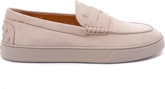 Tod's Loafers In Nabuk Leather