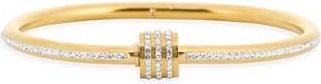 Nordstrom Rack Demi Fine Crystal Barrel Bangle Bracelet in Clear- Gold at Nordstrom Rack