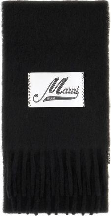 Marni Accessoires, Dames, Zwart, ONE Size, Nylon, Alpaca Blend Sjaal