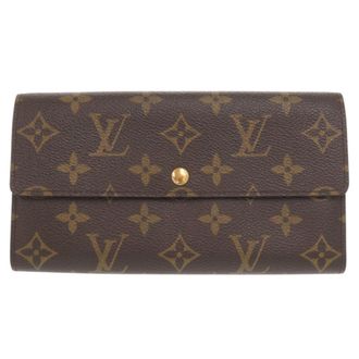 Louis Vuitton Brown Monogram Monogram Long Wallet (Bi-Fold) (Pre-Owned)