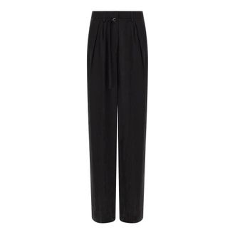 Dries Van Noten Peacha Trousers - female - Dries Van Noten - Tapered Trousers - Black - 2XS - Trousers