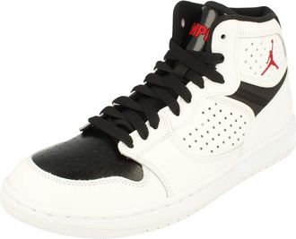 Nike Jordan Access Mens Trainers Sneakers Basketball Fashion Shoes AR3762 (White/Black/University RED 101) UK8 (EU42.5)