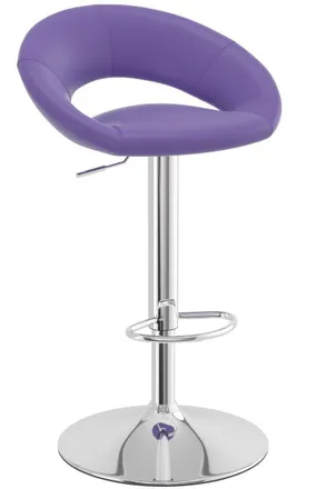 Netfurniture Serene Breakfast Bar Stool Height Adjustable in Purple