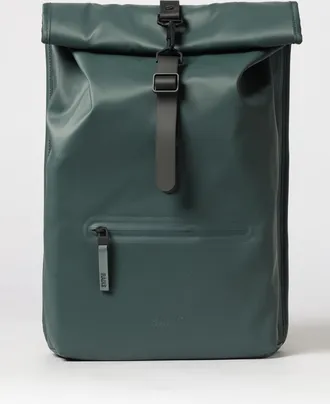 Rains Zaino Rolltop Rucksack impermeabile in poliestere con chiusura a gancio