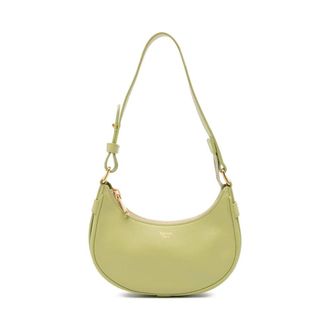 Celine Pre-owned Shoulder Bags, female, Green, Size: ONE SIZE Pre-owned Crescent Leather Shoulder Bag