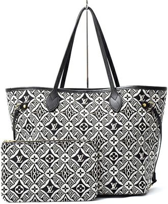 Louis Vuitton Black Gray Tote Bag (Pre-Owned)