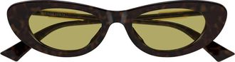 Bottega Veneta Sunglasses Bv1447 S 005 Green/Brown Women