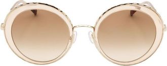 Missoni Ladies Gold Tone Round Sunglasses MIS 0033/S