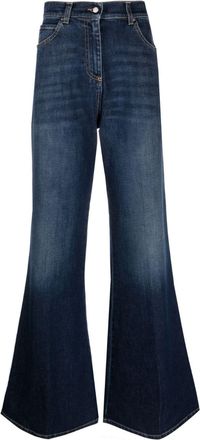 Fabiana Filippi high-rise flared jeans - women - Cotton/Cotton/Spandex/Elastane - 44 - Blue