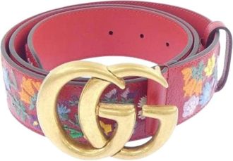 Gucci Pre-owned Belts, female, Multicolor, Size: ONE SIZE Pre-owned Vintage Leather Belt